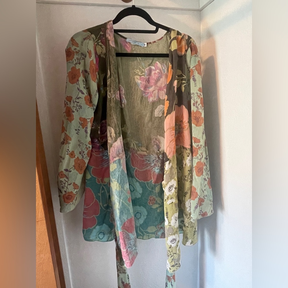 Johnny Was Floral Wrap Dress